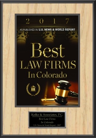 Kolko & Associates, P.C. – “2017 Best Law Firms in Colorado”